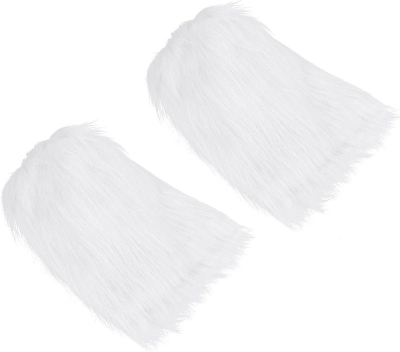 MioCloth Kid Girl Faux Fur Leg Warmers Dance Fuzzy Boot Cuff Cover Kawaii Goth Y2K Accessories Winter Xmas Clothes - Image 5